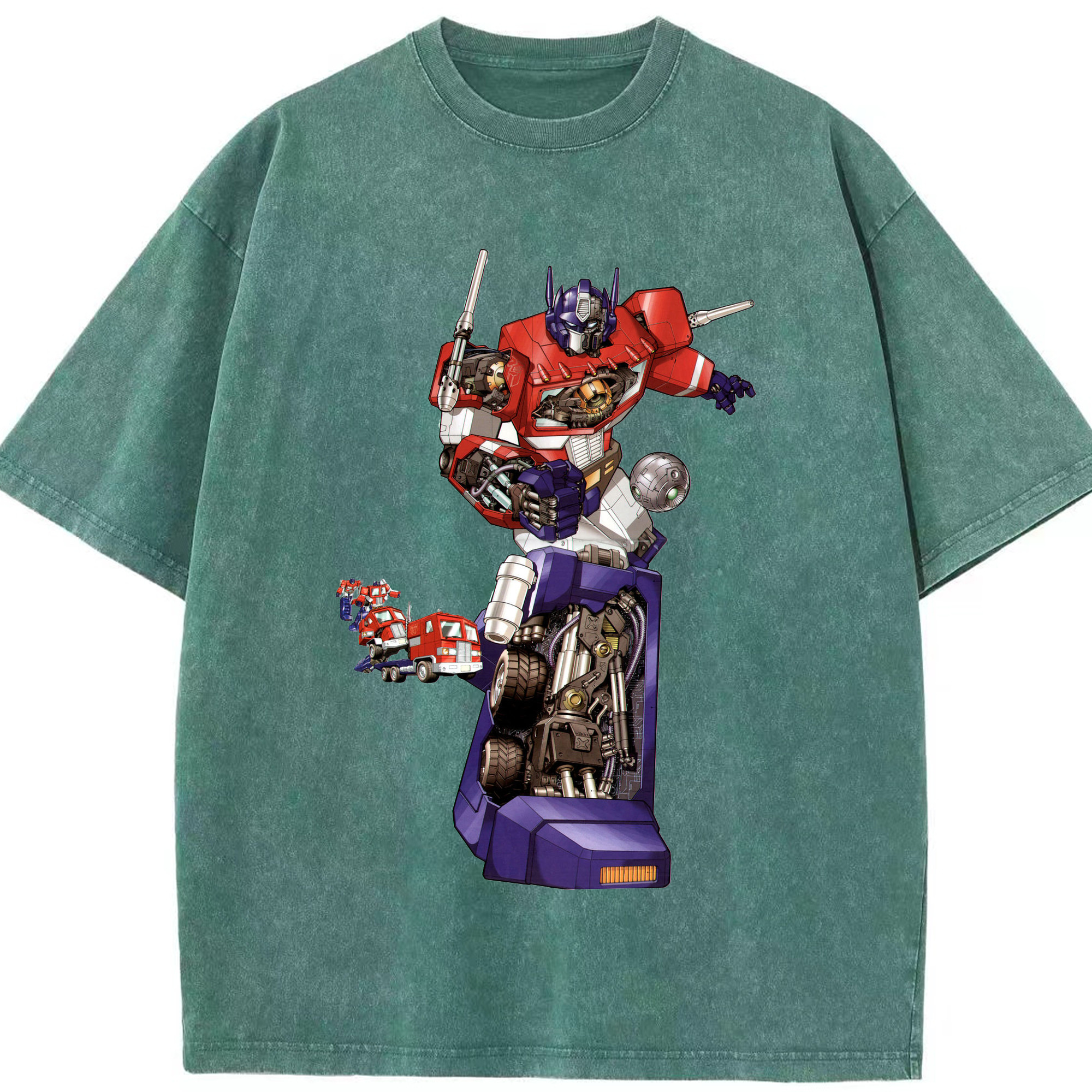 （画像用）  綿100% ヴィンテージ風 半袖Tシャツ（フロントプリント）